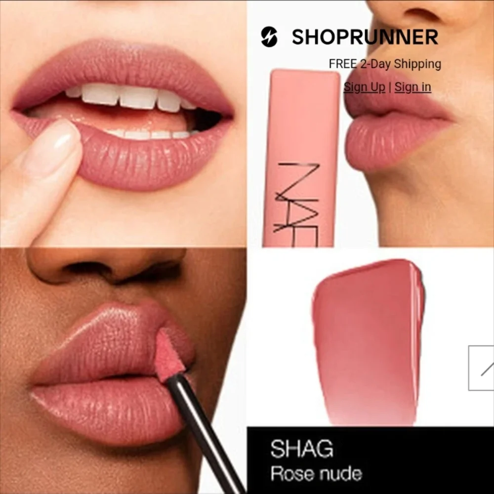 NARS Air Matte Lip Color in Shag, 7.5ml/0.24oz